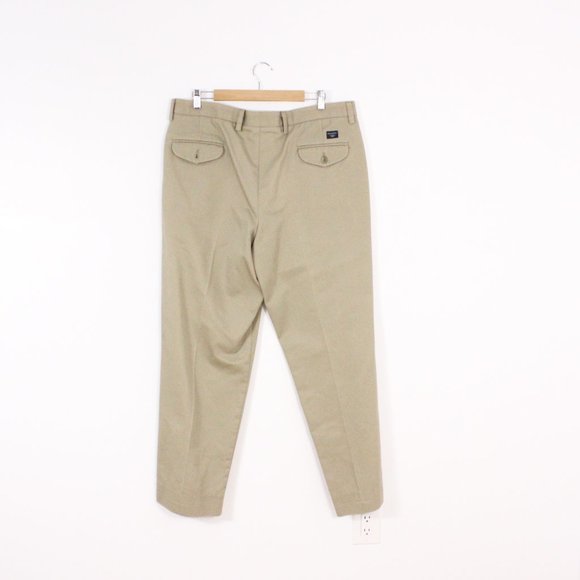 Dockers Individual Fit Beige Pleated Chino - Picture 3 of 4